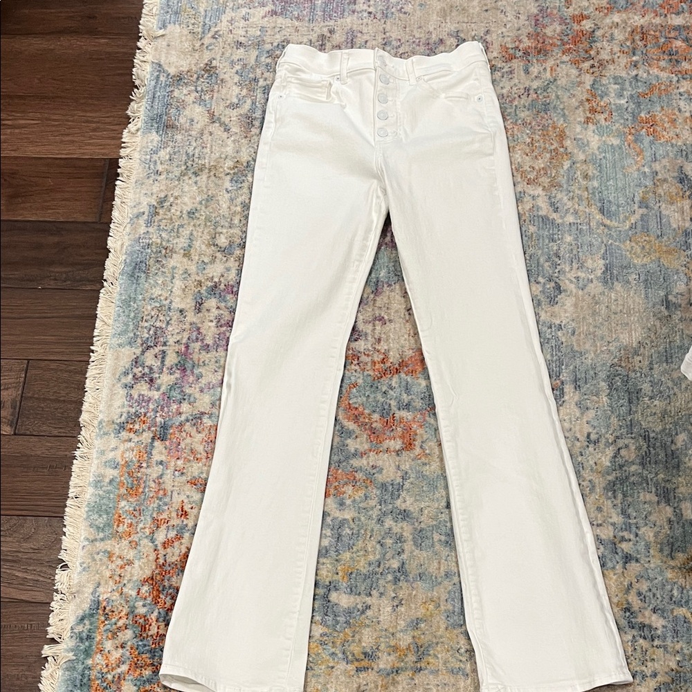 Express White Boot Cut Jeans